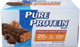 Pure Protein Bar Chocolate Peanut Butter 20g Protein 6 Count
