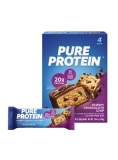 Pure Protein Bars Chewy Chocolate Chip 20g Protein Gluten Free 1.76 oz 4 Count 2-Pack