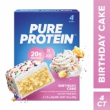 Pure Protein Birthday Cake Protein Bars 4 Count "2X