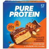 Pure Protein Chocolate Peanut Caramel Protein Bars - 1.76 oz - Pack of 12