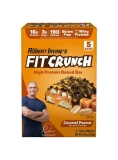 Fit Crunch  Caramel Peanut High Protein Baked Bar 16g Protein 5ct