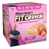 Fit Crunch Strawberry Strudel Protein Bar 16g Protein 18 ct