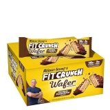 Fit Crunch  Wafer Protein Bars by Robert Irvine 16g Protein 3g Sugar 9 Bars Chocolate Peanut Butter Flavor