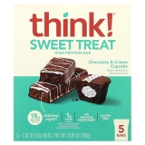 Think Sweet Treat High Protein Bar Chocolate Creme Cupcake 5 Bars 2.01 oz 57 g