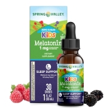 Spring Valley Kids Melatonin Liquid Supplement 1 fl oz 1mg Berry Flavor