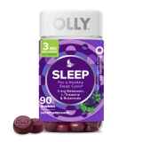 OLLY Sleep Gummy Supplement 3mg Melatonin L Theanine Chamomile Blackberry Flavor 90 Ct