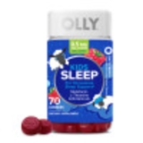 OLLY Kids Sleep Gummy Supplement 0.5mg Melatonin L Theanine Raspberry Flavor 70 Ct