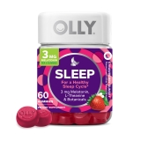 OLLY Sleep Aid Gummy 3mg Melatonin Strawberry Flavor 60ct