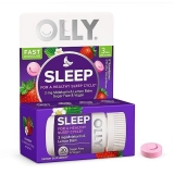 OLLY Sleep Fast Dissolve Tablets 3mg Melatonin Vegan Strawberry Flavor 30ct