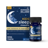 Mommys Bliss Kids Sleep Chewable Grape Supplement with Melatonin Magnesium Calming Herbs 35 Count