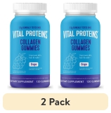 Vital Proteins Collagen Peptides Joint Supplement Gummies Hair Skin Nails Grape 120 Count 2 Pack
