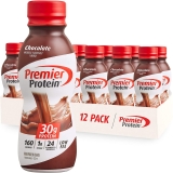 Premier Protein Shake 30g Protein 1g Sugar Chocolate 24 Vitamins Minerals Nutrients 11.5 Fl Oz Pack of 12