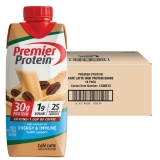 Premier 30g Protein Cafe Latte PLUS Energy Immune Support Shakes 11 fl oz 18 pack 18