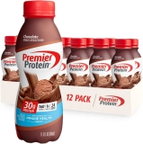 Premier Protein Shake with 30g Protein, 1g Sugar, 24 Vitamins & Minerals for Immune Health Support, Chocolate Flavor, 11.5 Fl Oz Pack of 12