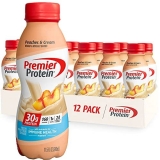 Premier Protein Shake Peaches & Cream 30g Protein 1g Sugar 24 Vitamins Minerals 12 Pack 138 Fl Oz