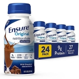 Ensure Original Nutrition Shake with Fiber Small Meal Replacement Shake Complete Balanced Nutrition Nutrients Support Immune System Health Milk Chocolate 8 fl oz 24 Count