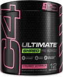 Cellucor C4 Ultimate Shred Preworkout Powder Strawberry Watermelon Pumps Fat Burning 12 Servings