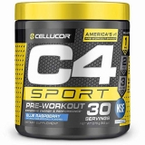 Cellucor C4 Sport Blue Raspberry Pre Workout Powder - Energy & Performance Boost - NSF Certified - 30 Servings