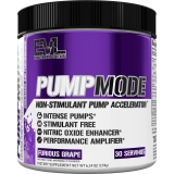 EvLution Nutrition Pump Mode NO Boost Pre Workout Powder - Furious Grape - Nitric Oxide Performance & Vascularity Booster - 30 Servings