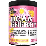 Evlution Nutrition EVL BCAA Energy Powder Pink Lemonade with Vitamin B12 and Vitamin C - 30 Servings