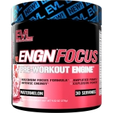 Evlution Nutrition ENGN Focus Intense Pre-Workout Creatine Maximum Focus Formula Powder Lasting Energy Focus Beta-Alanine Caffeine 30 Servings