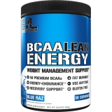Evlution Nutrition BCAA Lean Energy Powder for Energy & Fat Burn – 30 Servings, Blue Raz Flavor