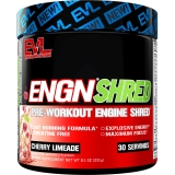 Evlution Nutrition ENGN Shred Thermogenic Fat Burner Pre Workout Powder for Weight Loss Cherry Limeade - Creatine-Free Supplement 30 Servings