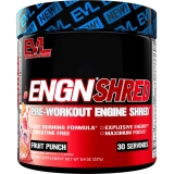EvLution Nutrition ENGN Shred – Fat Burner Pre Workout Powder with Thermogenic Formula – Creatine-Free Preworkout 30 Servings (Fruit Punch)