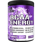 Evlution Nutrition Evl  BCAA Powder for Endurance & Recovery in Furious Grape Flavor - Vitamin B12 & C - 30 Servings