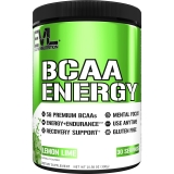 Evlution Nutrition BCAA Energy Powder - 30 Servings Lemon Lime Flavor with Vitamin B12 & Vitamin C