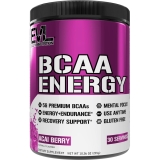 Evlution Nutrition EVL BCAA Powder Acai Berry Flavor with Vitamin B12 & Vitamin C - 30 Servings