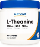 Nutricost L Theanine Powder 100 Grams Gluten Free Non-GMO Supplement