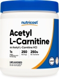 Nutricost Acetyl L-Carnitine ALCAR Powder 250g - 1G Serving Size