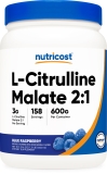 Nutricost L Citrulline Malate 2 1 Supplement 600 Grams Blue Raspberry Flavor Offer