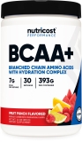 Nutricost BCAA Plus Hydration Powder Fruit Punch 30 Servings - Amino Acids Hydration Complex - Gluten Free Non-GMO