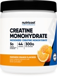 Nutricost Mandarin Orange Flavored Creatine Monohydrate Powder 300g 5g Per Serving