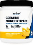 Nutricost Pineapple Mango Flavored Creatine Monohydrate Powder 300g - 5g Per Serving