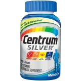 Centrum Silver Men 200 Count Complete Multivitamin Multimineral Supplement Tablet Vitamin D3 B Vitamins Zinc Age 50 Plus