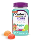 Centrum Women's Multivitamin Gummies Tropical Fruit Natural Flavors 100 Count 50 Day Supply