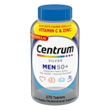 Centrum Silver Men 50 Plus Multivitamin with Vitamin D3 B Vitamins Zinc 275 Count