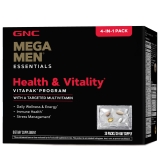 GNC Mega Men Health Vitality Vitapak 30 Daily Packs 4in1 Complete Daily Multivitamin Nutrition Program for Men
