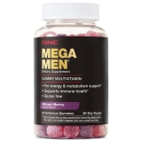 GNC Mega Men Gummy Multivitamin Mixed Berry 60 Gummies 30 Servings