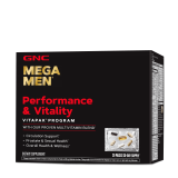 GNC Mega Men Performance Vitality Vitapak for Overall Health Wellness Antioxidant Support 30 Count
