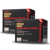 GNC Mega Men Performance Vitality Multivitamin 30 Vitapak 2 Pack