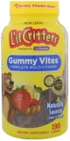 Lil Critters Gummy Vites Kids Multivitamin Mineral Formula 190 ea Pack of 2