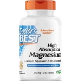 Doctor's Best High Absorption Magnesium Tablets 100mg 240 Ct