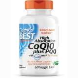 Doctor's Best High Absorption Coq10 Pqq 60 Veg Capsules for Energy Support