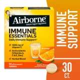 Airborne 1000mg Vitamin C Effervescent Tablets with Zesty Orange Flavor 30 Count