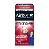 Airborne Blast Vitamin C Chewable Tablets Immune Support Berry Flavored 32 Ea 6 Pack