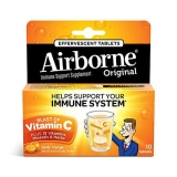 Airborne Zesty Orange Effervescent Tablets 12 Count for Immune Support